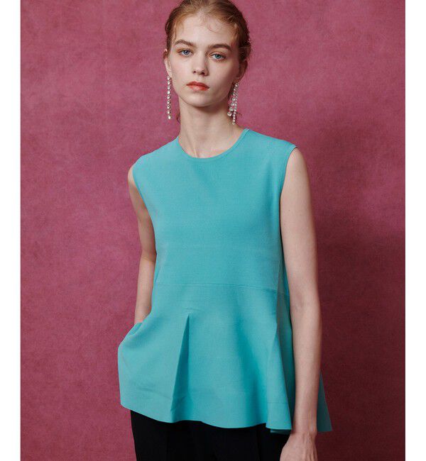 LOULOU WILLOUGHBY「【LOULOU WILLOUGHBY】ティアードプルオーバー」|ニット・セーター|サックス