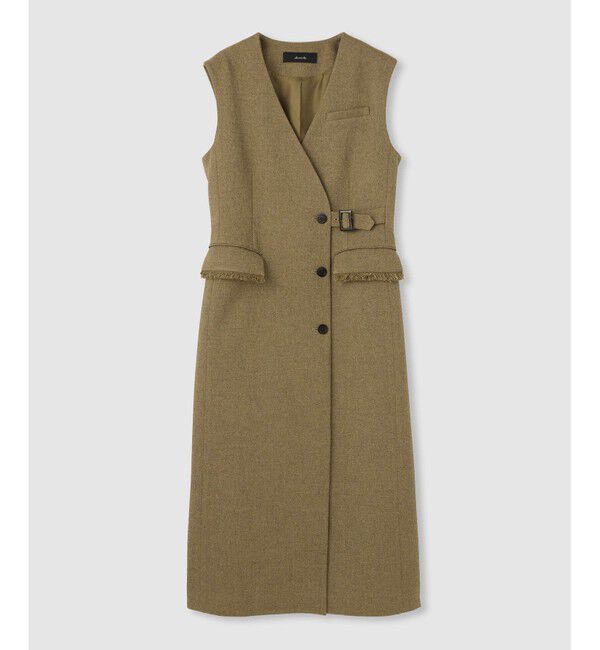 allureville「ツィードライクロングジレワンピース」|ワンピース|