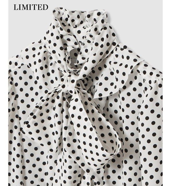 LOULOU WILLOUGHBY「◇【LOULOU WILLOUGHBY】デシンドットフリルボウタイブラウス」|シャツ・ブラウス|