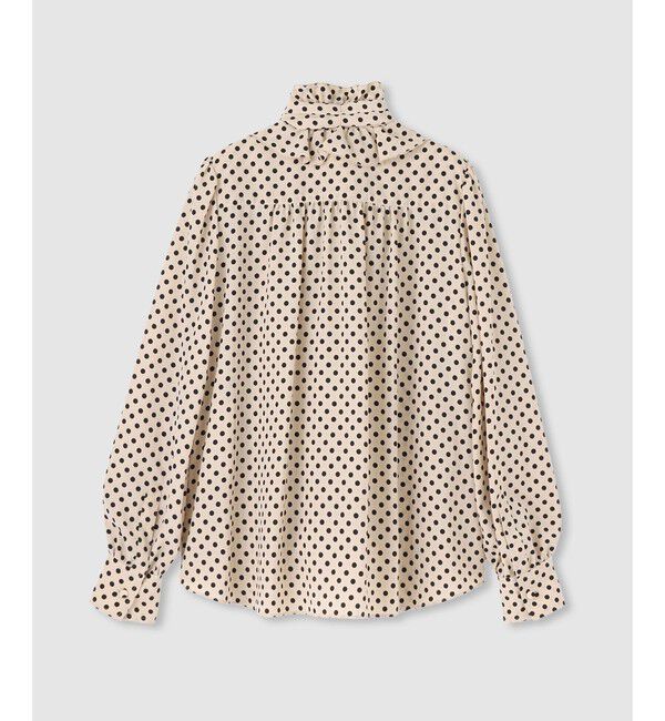 LOULOU WILLOUGHBY「◇【LOULOU WILLOUGHBY】デシンドットフリルボウタイブラウス」|シャツ・ブラウス|