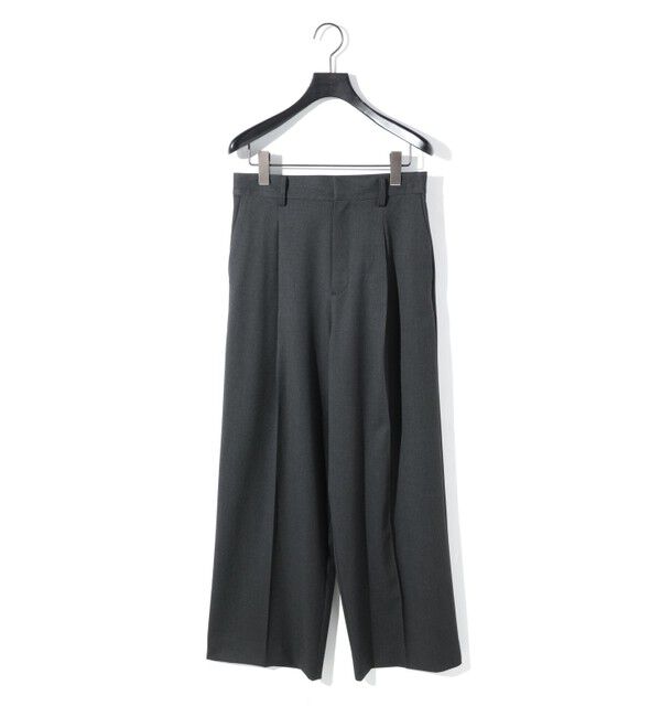 MIDIUMISOLID「MIDIUMISOLID for Ladies ストレートスラックス」|スラックス|チャコールグレー