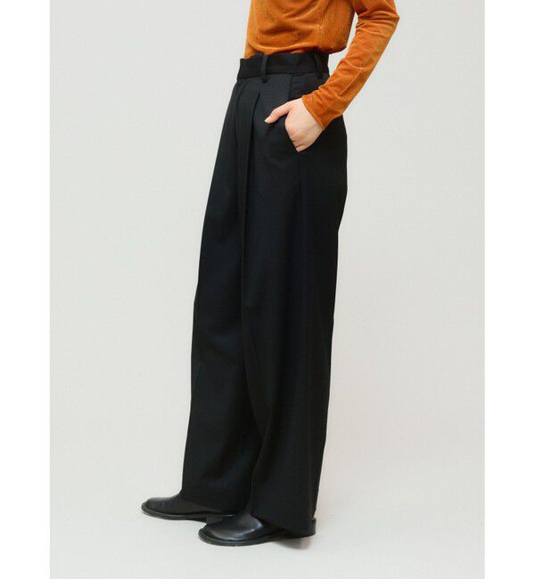 MIDIUMISOLID「MIDIUMISOLID for Ladies ストレートスラックス」|スラックス|