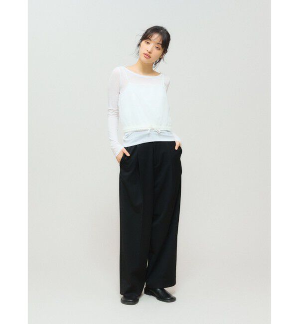 MIDIUMISOLID「MIDIUMISOLID for Ladies ストレートスラックス」|スラックス|