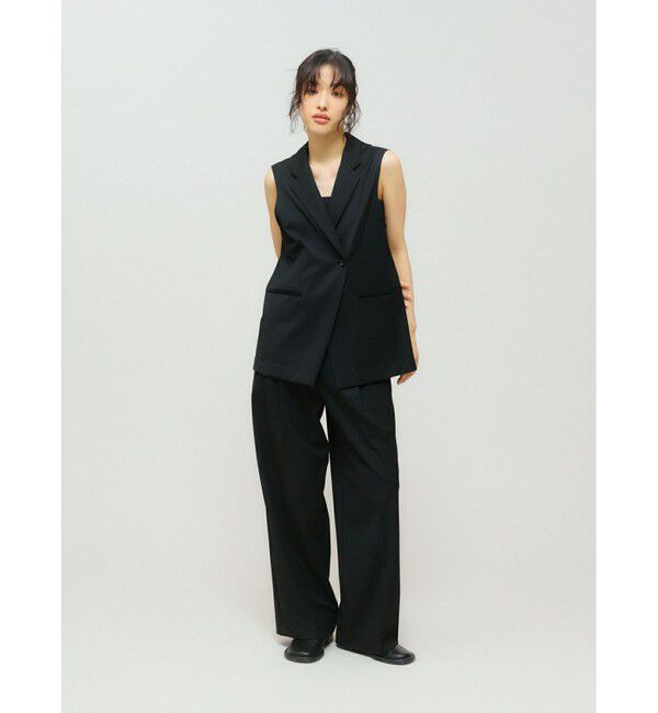 MIDIUMISOLID「MIDIUMISOLID for Ladies ストレートスラックス」|スラックス|