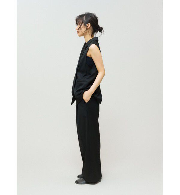 MIDIUMISOLID「MIDIUMISOLID for Ladies ウエストシェイプテーラードジレ」|ベスト・ジレ|