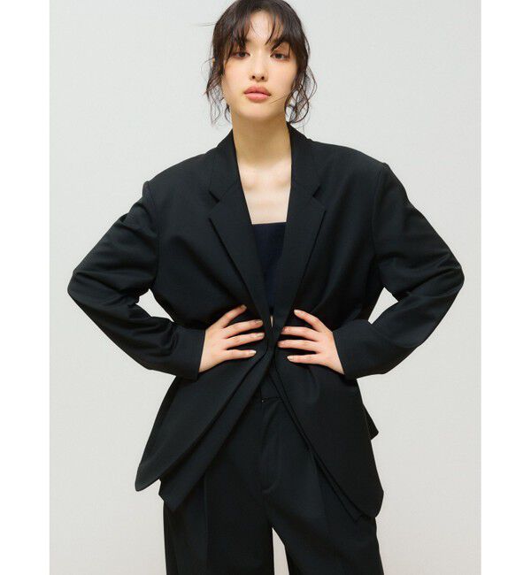 MIDIUMISOLID「MIDIUMISOLID for Ladies ウエストシェイプテーラードジレ」|ベスト・ジレ|