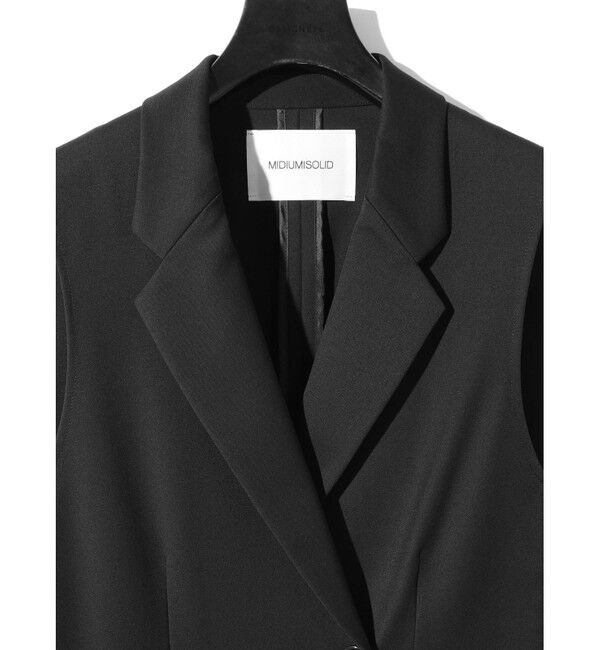 MIDIUMISOLID「MIDIUMISOLID for Ladies ウエストシェイプテーラードジレ」|ベスト・ジレ|