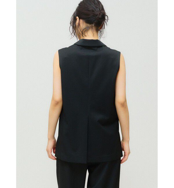 MIDIUMISOLID「MIDIUMISOLID for Ladies ウエストシェイプテーラードジレ」|ベスト・ジレ|