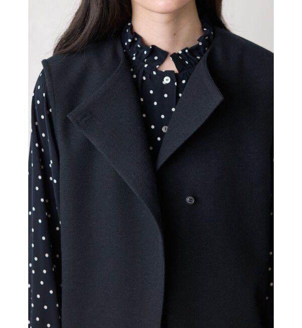 MidiUmi「MidiUmi フランネルタッチベスト」|ベスト・ジレ|