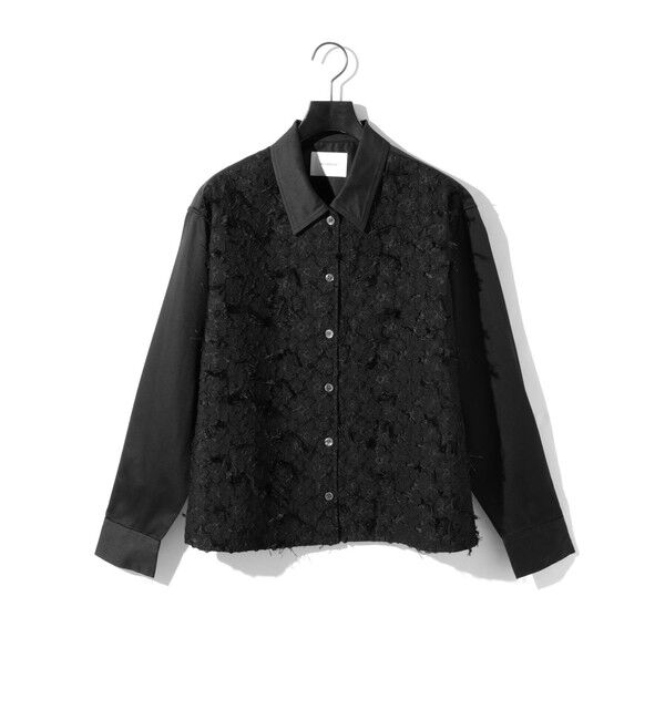 MIDIUMISOLID「MIDIUMISOLID for Ladies フロントジャカードシャツ」|シャツ・ブラウス|