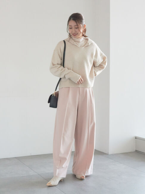 Te chichi「【宮本茉由着用】前後2WAYネックデザインプルオーバー」|ニット・セーター|