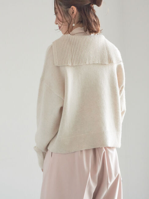 Te chichi「【宮本茉由着用】前後2WAYネックデザインプルオーバー」|ニット・セーター|