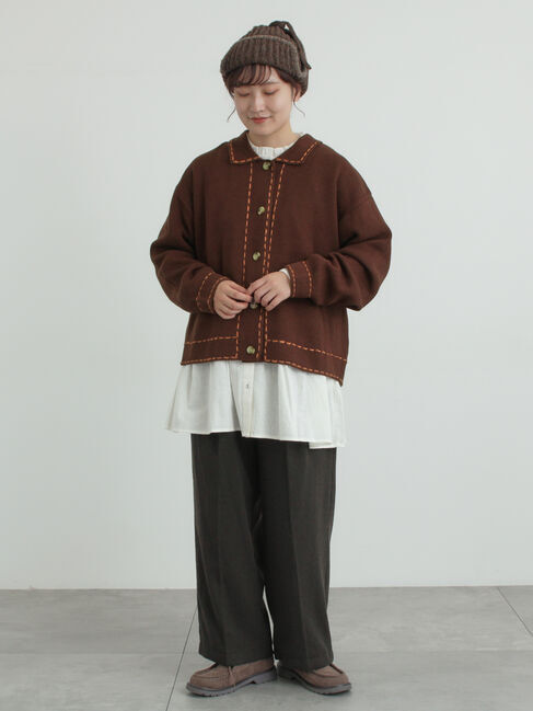 Samansa Mos2「柄アソートティアードフリルチュニック」|シャツ・ブラウス|