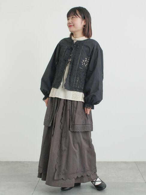 Samansa Mos2「レースパッチワークブラウス」|シャツ・ブラウス|