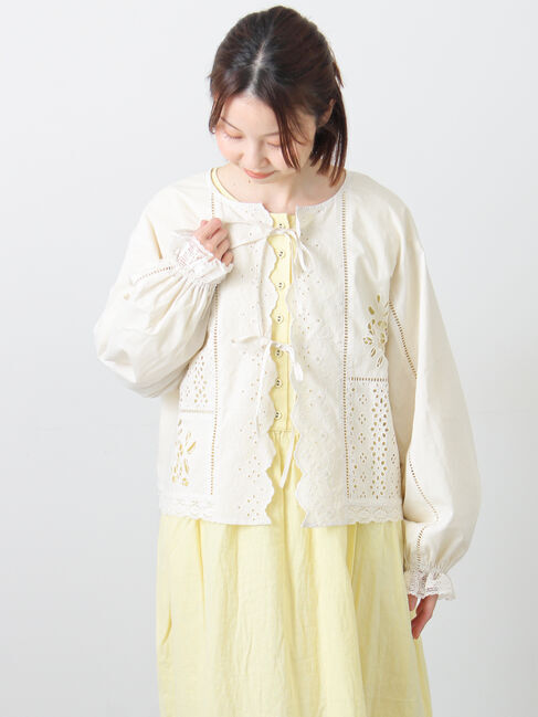 Samansa Mos2「レースパッチワークブラウス」|シャツ・ブラウス|キナリ