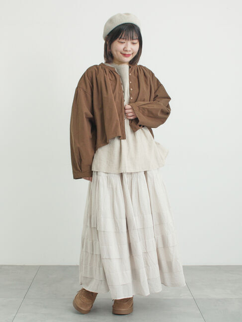 Samansa Mos2「シアータックギャザースカート」|スカート|