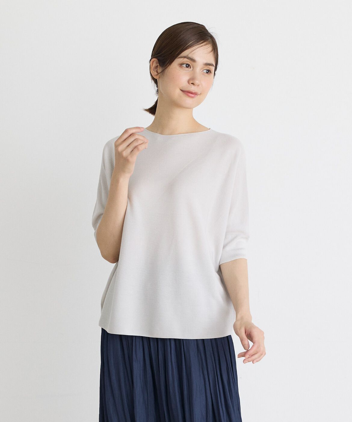 DAY by DAY it&rsquo;s international「大人艶ニットプルオーバー《Cuoo》」|ニット・セーター|グレー1