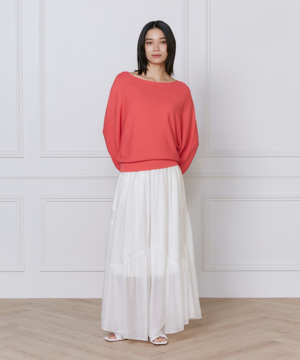 INED「《大きいサイズ》ドルマンスリーブニット《Cuoo》」|ニット・セーター|