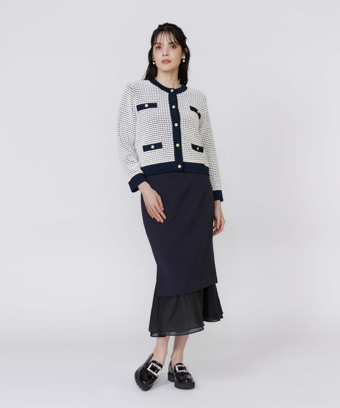 Maglie le cassetto「《M Maglie le cassetto》シアーヘムマーメイドスカート」|スカート|