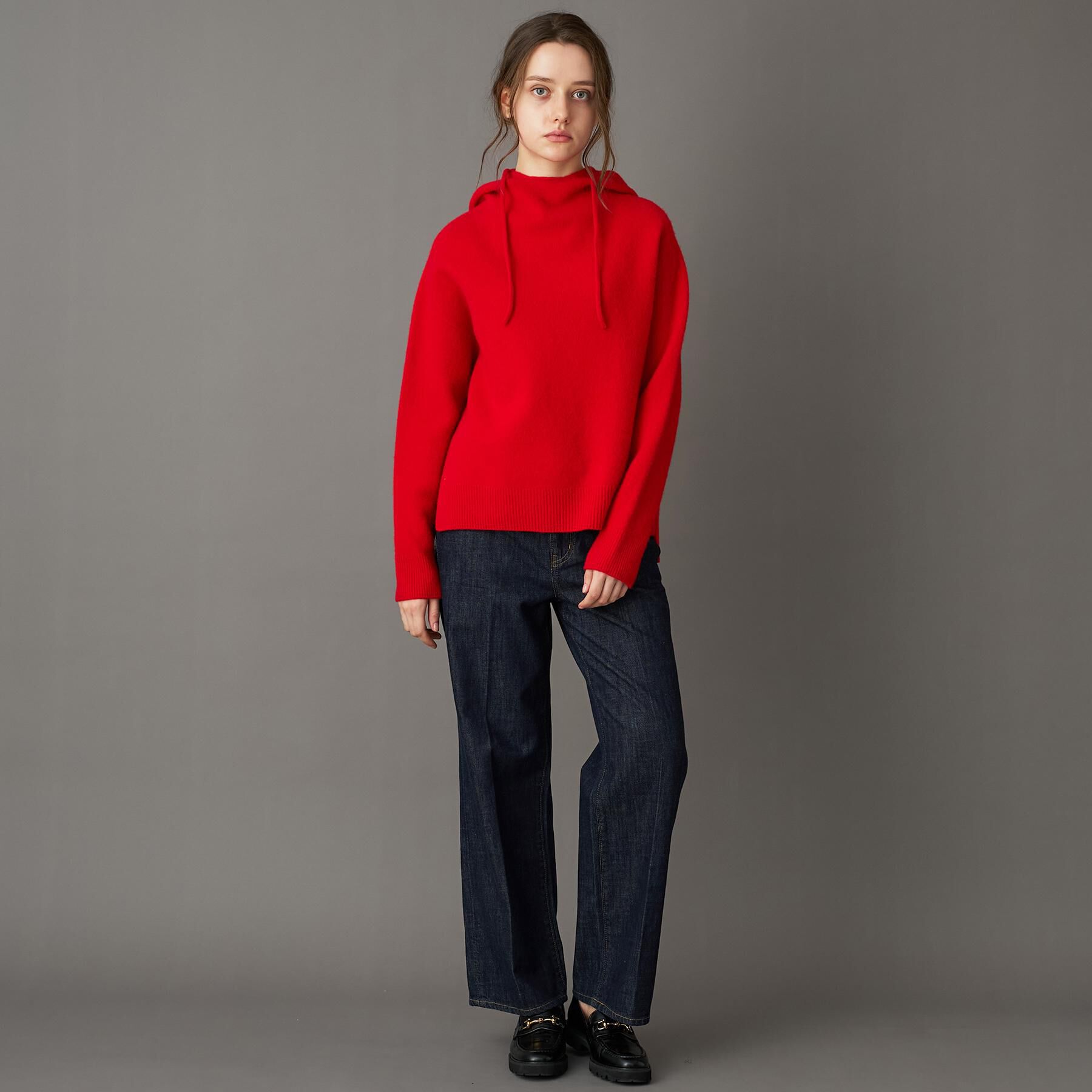 DRESSTERIOR「カシミヤブレンドフードニット」|ニット・セーター|