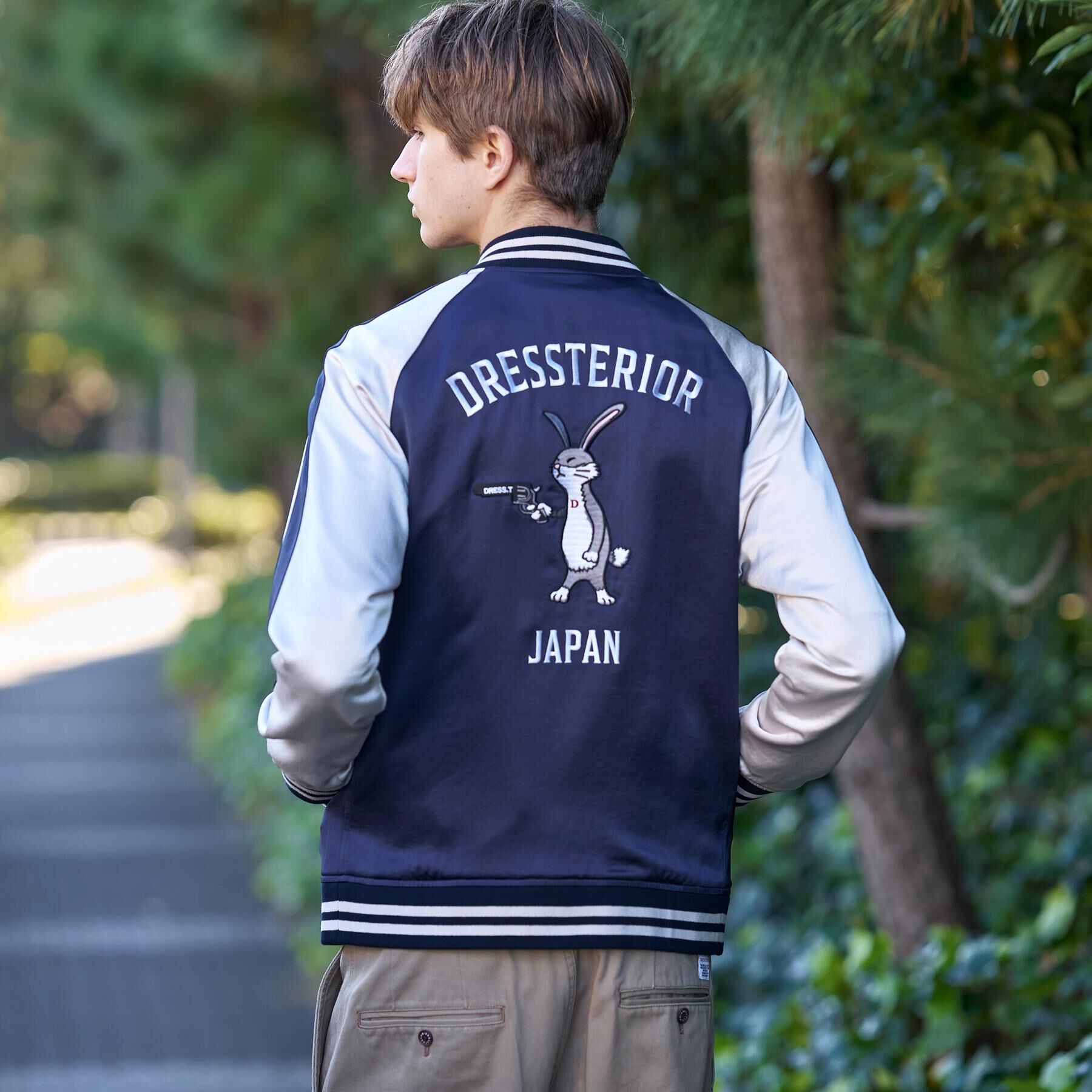 DRESSTERIOR「【MonoMax4月号掲載】ピストルラビット スカジャン」|ブルゾン・スタジャン|