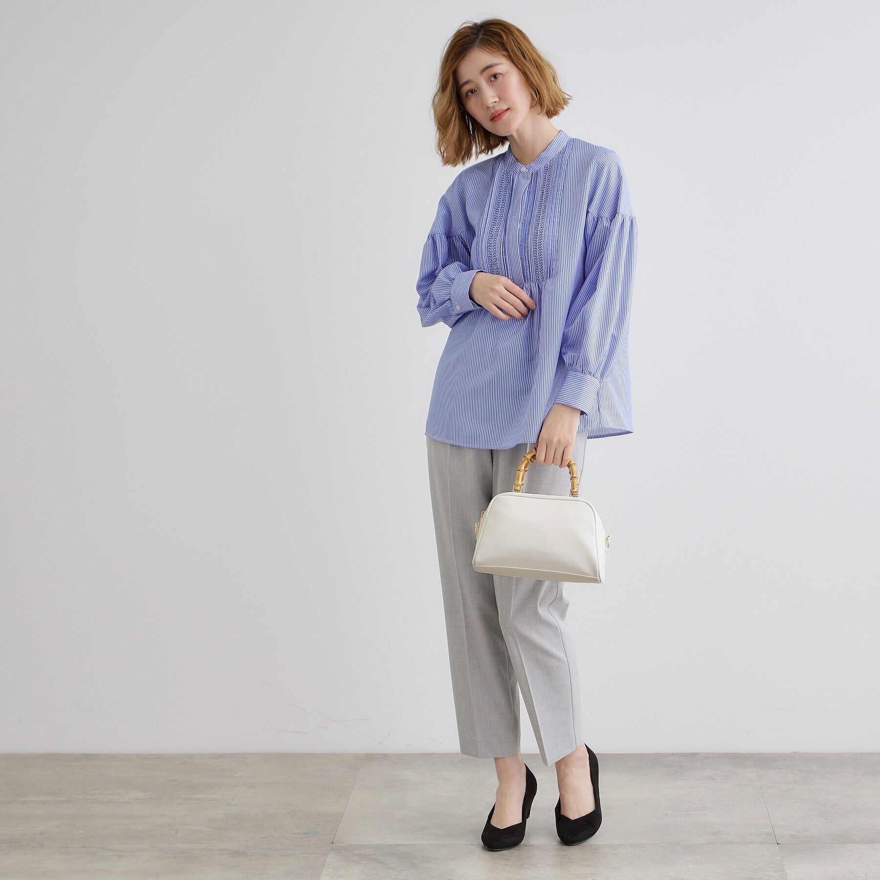 grove「【雑誌掲載】バンブーハンドル2WAYボストン」|ボストンバッグ|