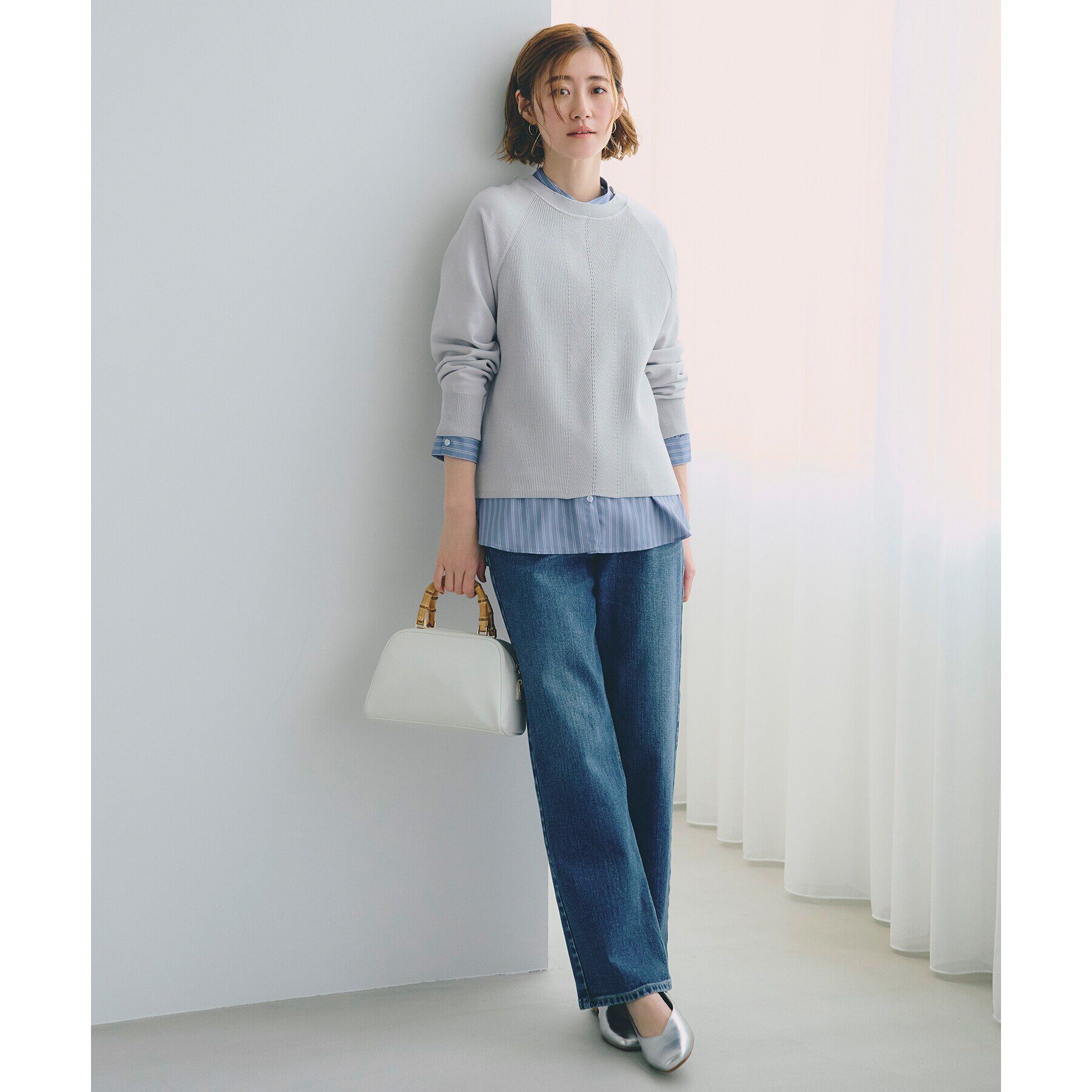 grove「【雑誌掲載】バンブーハンドル2WAYボストン」|ボストンバッグ|