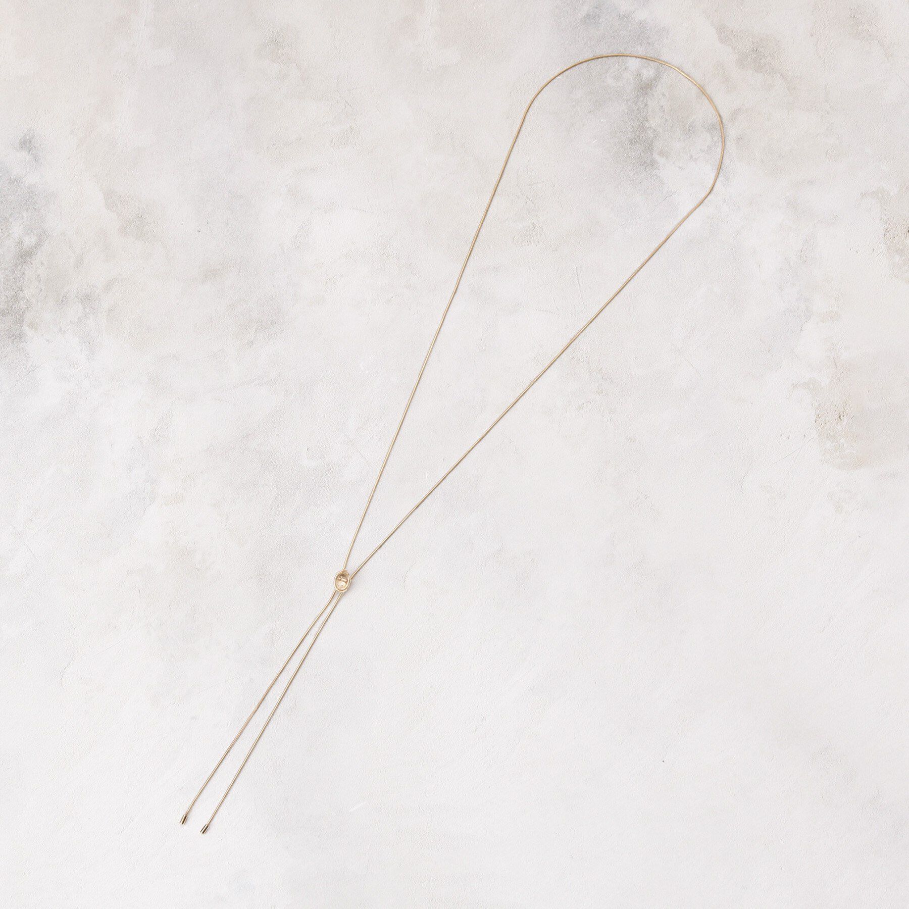 grove「クリアメタルスライドY字ネックレス」|ネックレス|