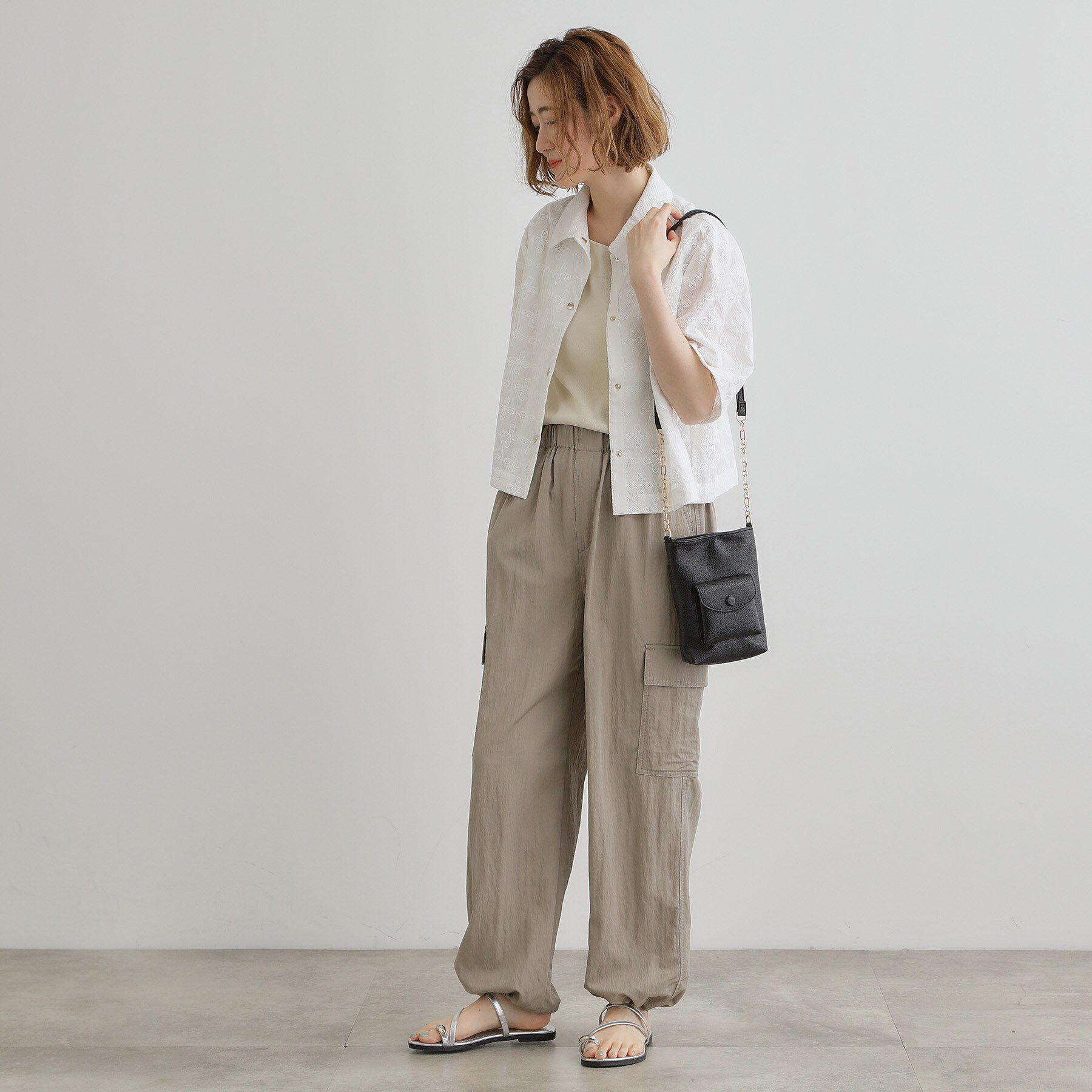 grove「クルミポケットサイドチェーンミニショルダー」|ショルダー・メッセンジャー|