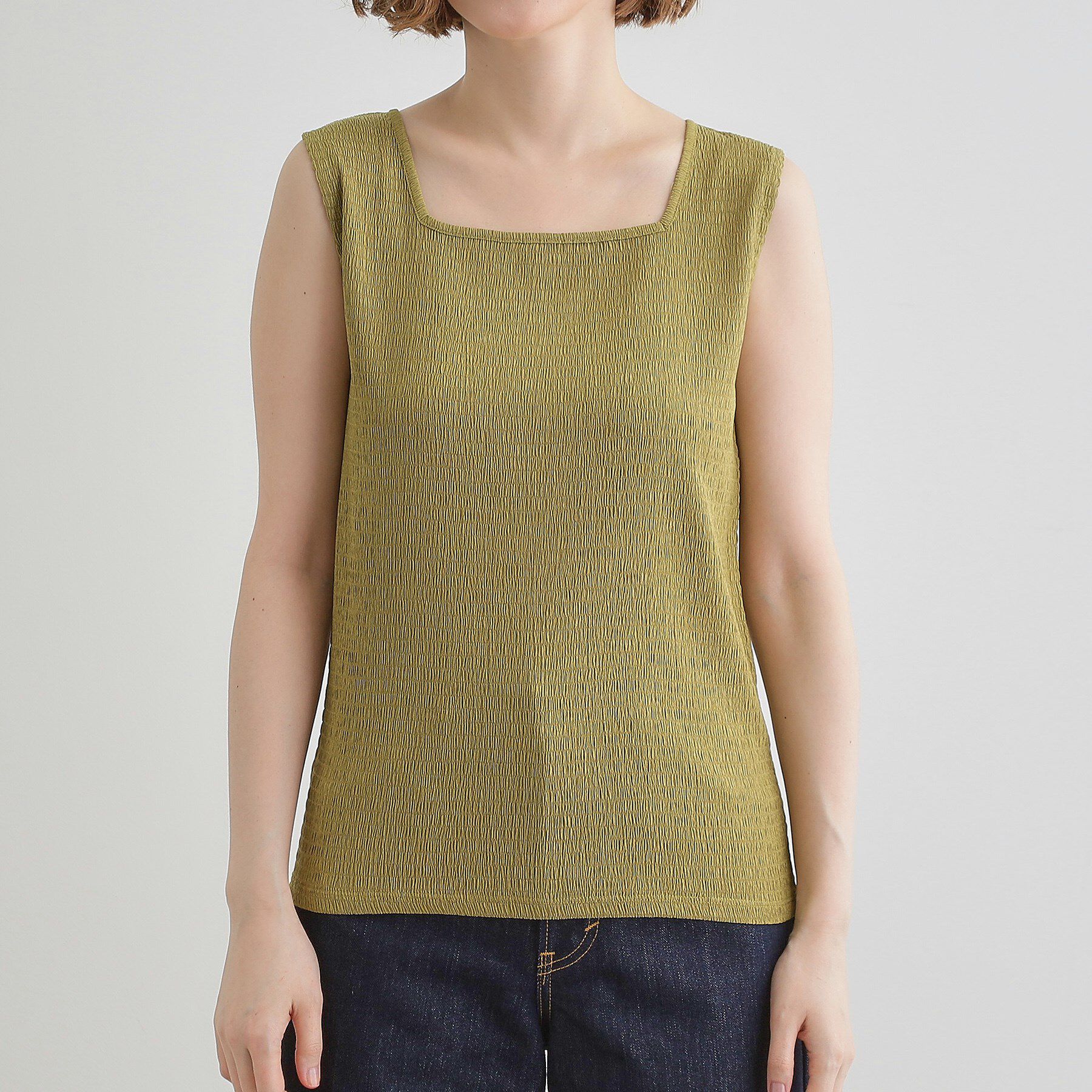 grove「ジャカードスクエアネックタンク」|キャミソール|