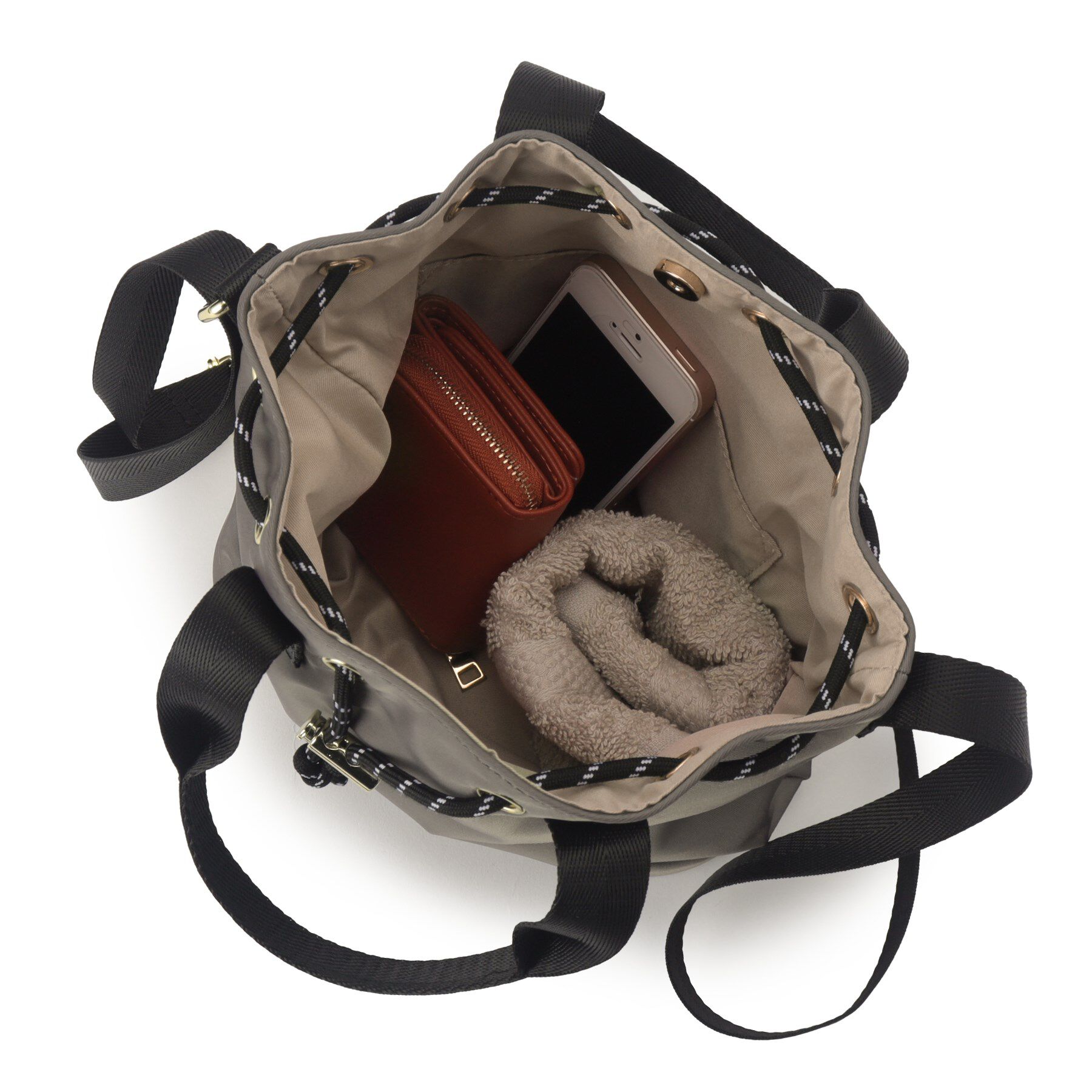 grove「【Lee別注・撥水】巾着ハンドルショルダー」|ショルダー・メッセンジャー|