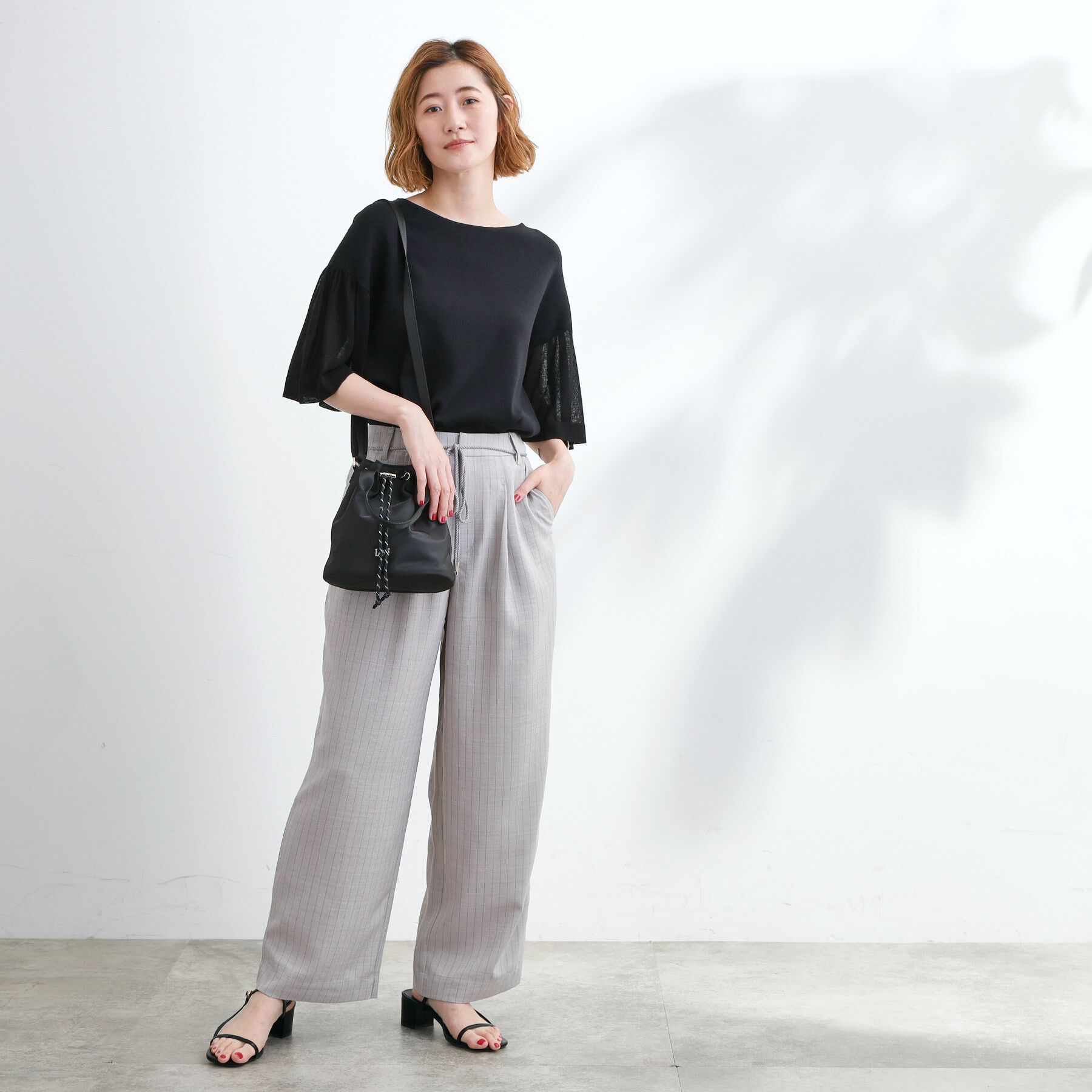 grove「【Lee別注・撥水】巾着ハンドルショルダー」|ショルダー・メッセンジャー|