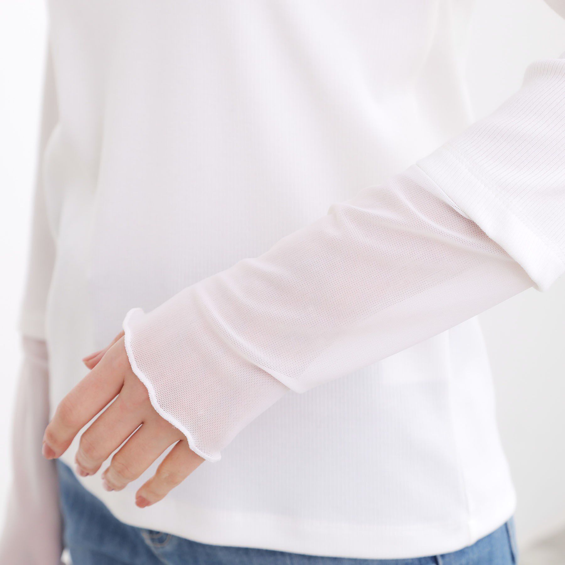 grove「シアー切替ハイネックプルオーバー」|Tシャツ・カットソー|