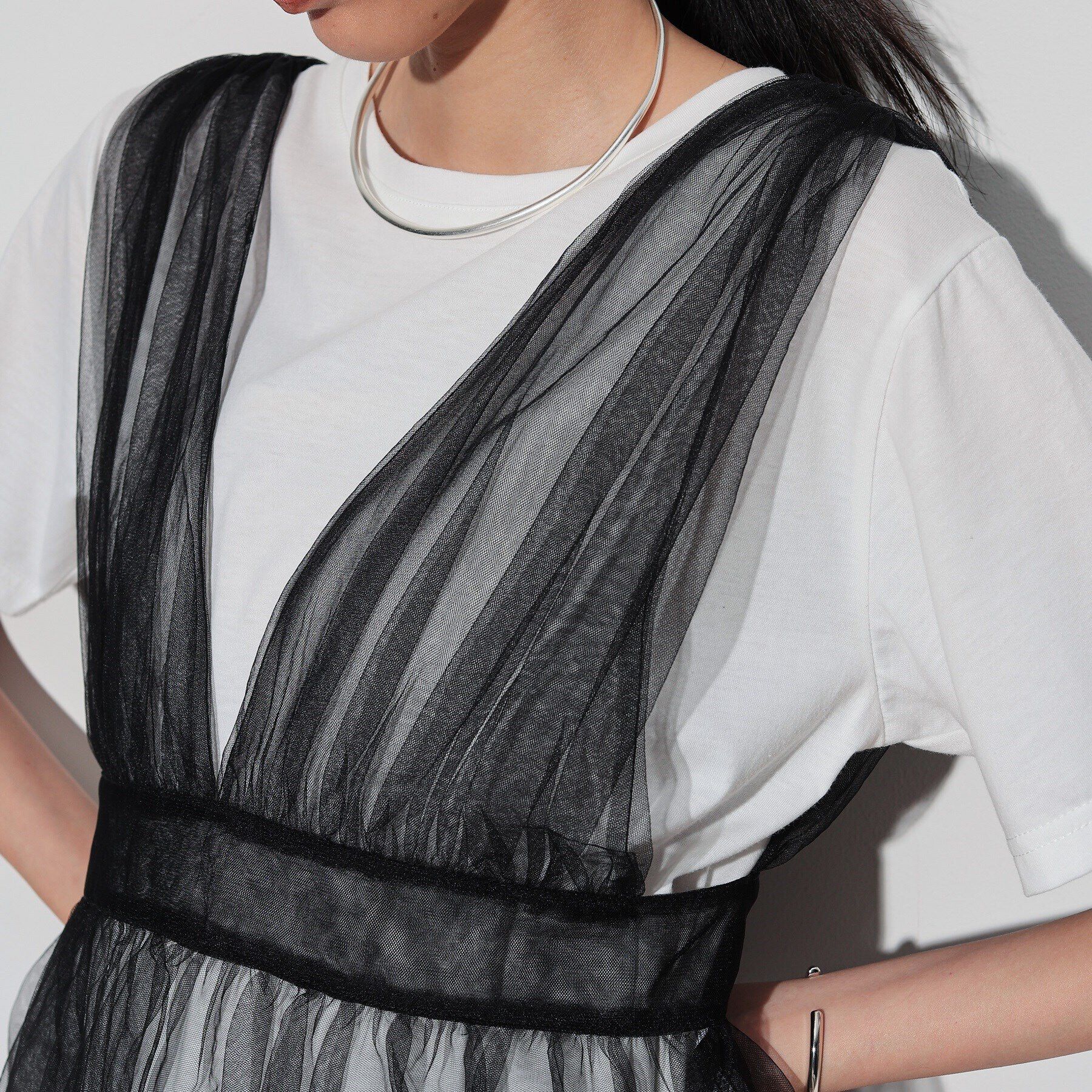 GALLEST「チュールビスチェセットTシャツ」|Tシャツ・カットソー|