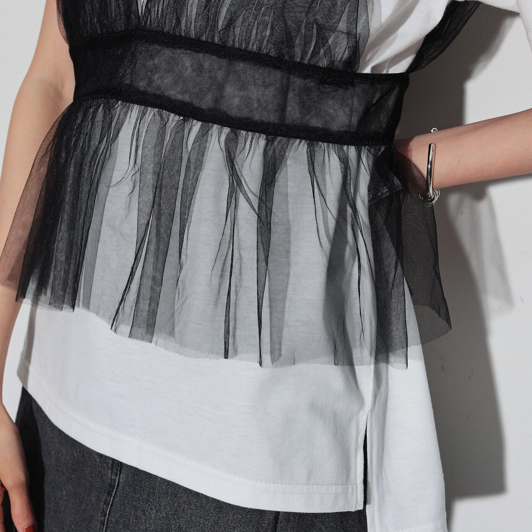 GALLEST「チュールビスチェセットTシャツ」|Tシャツ・カットソー|