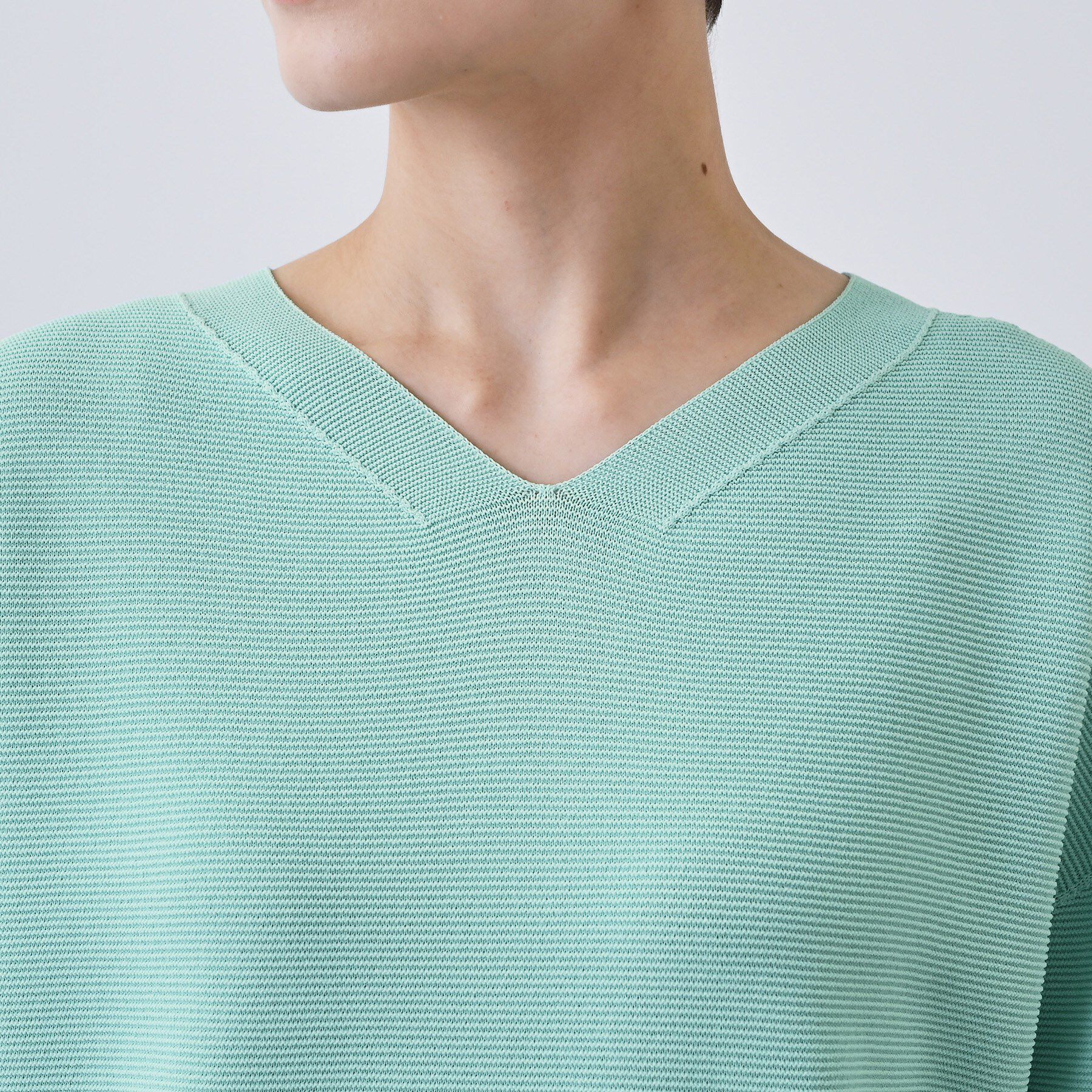 INDIVI「【洗える／無縫製】パフスリーブニット」|ニット・セーター|