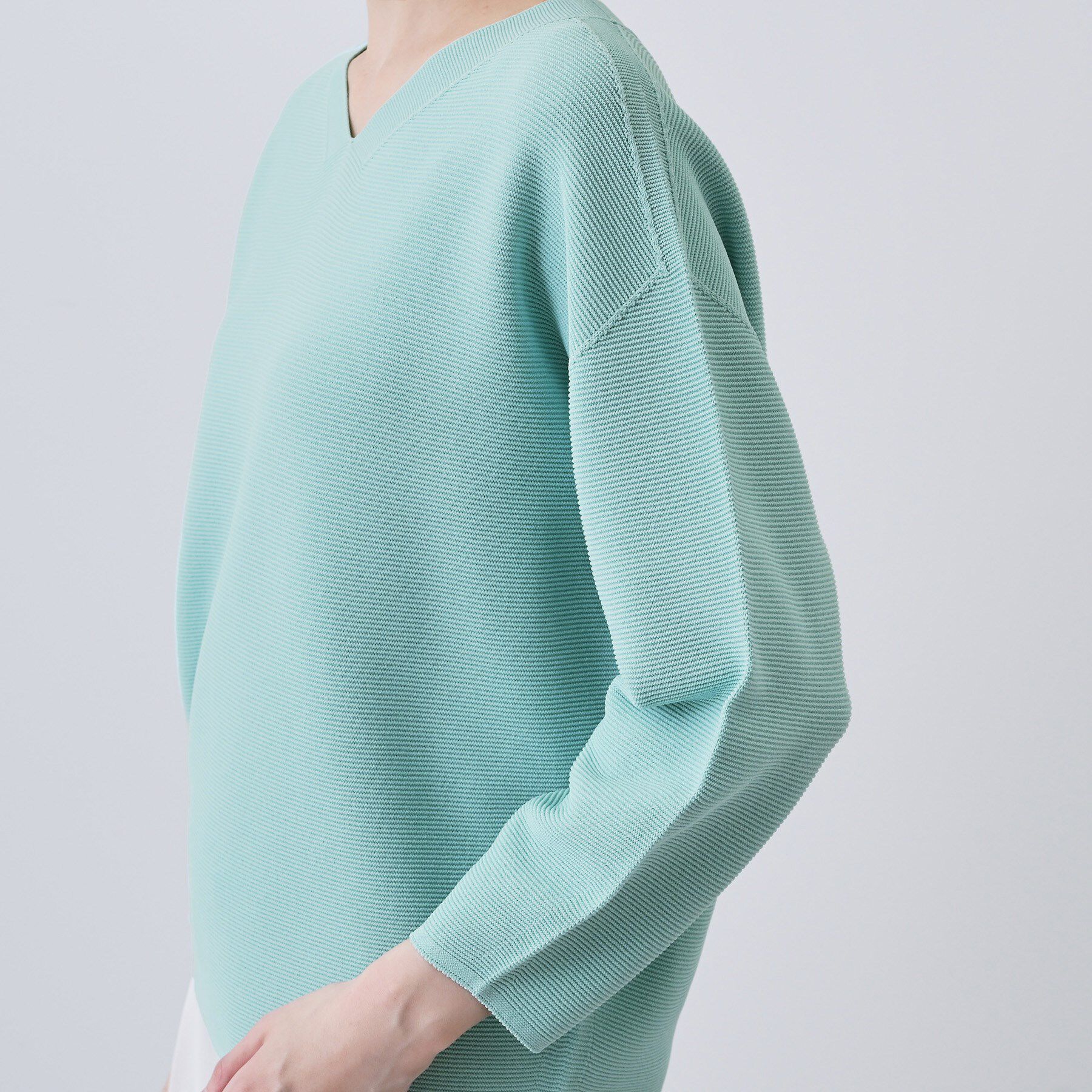 INDIVI「【洗える／無縫製】パフスリーブニット」|ニット・セーター|