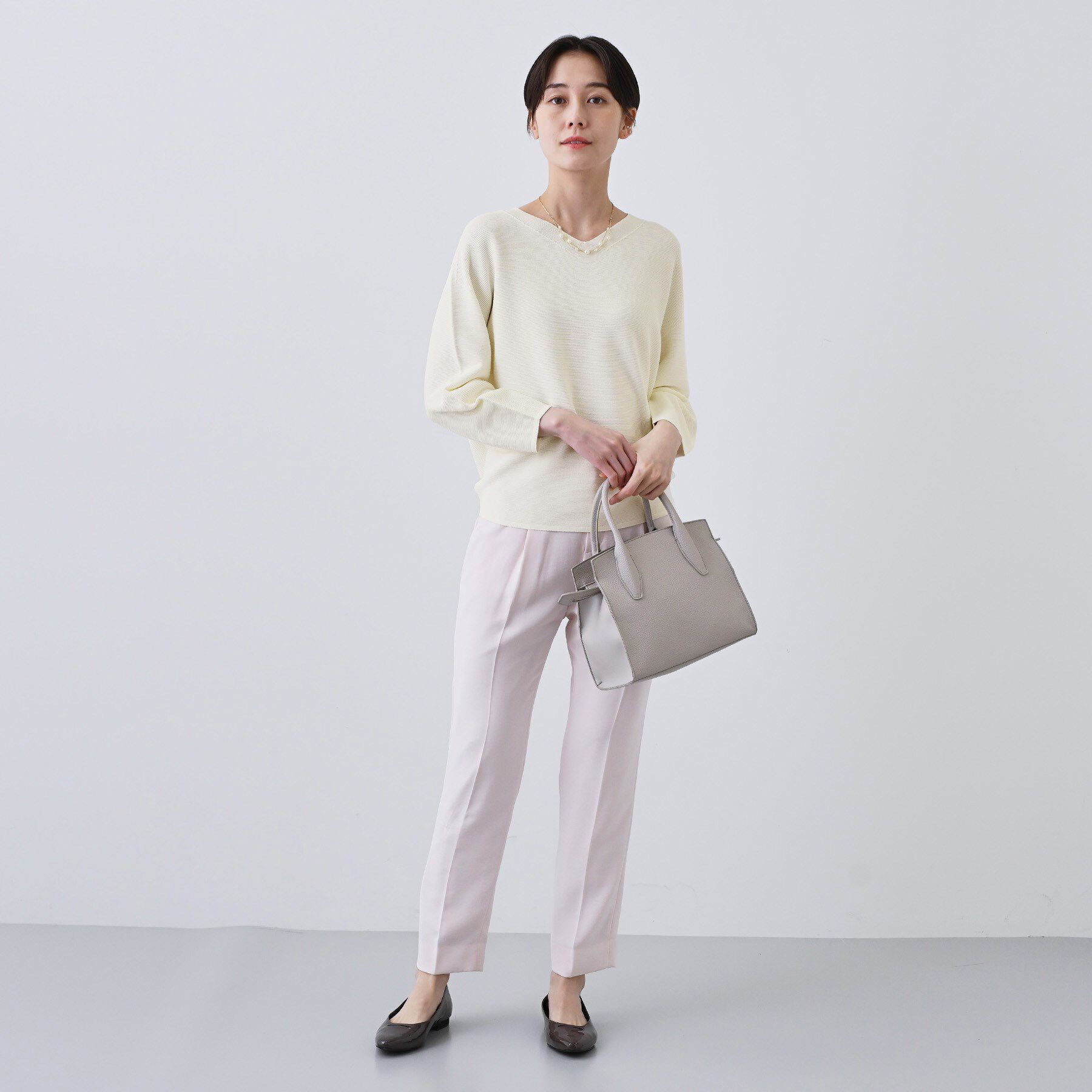 INDIVI「【洗える／無縫製】パフスリーブニット」|ニット・セーター|