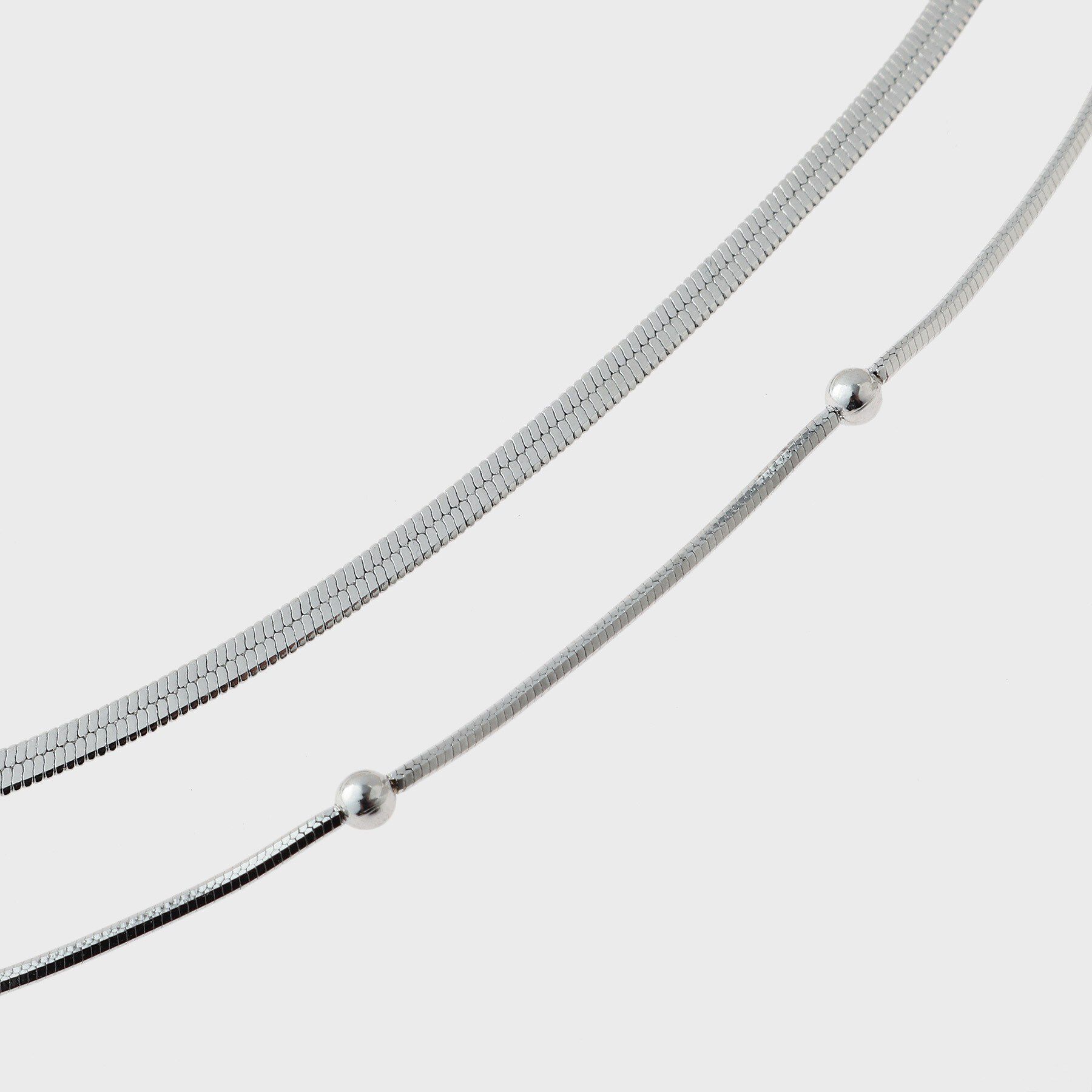 GALLEST「ダブルチェーンショートネックレス」|ネックレス|