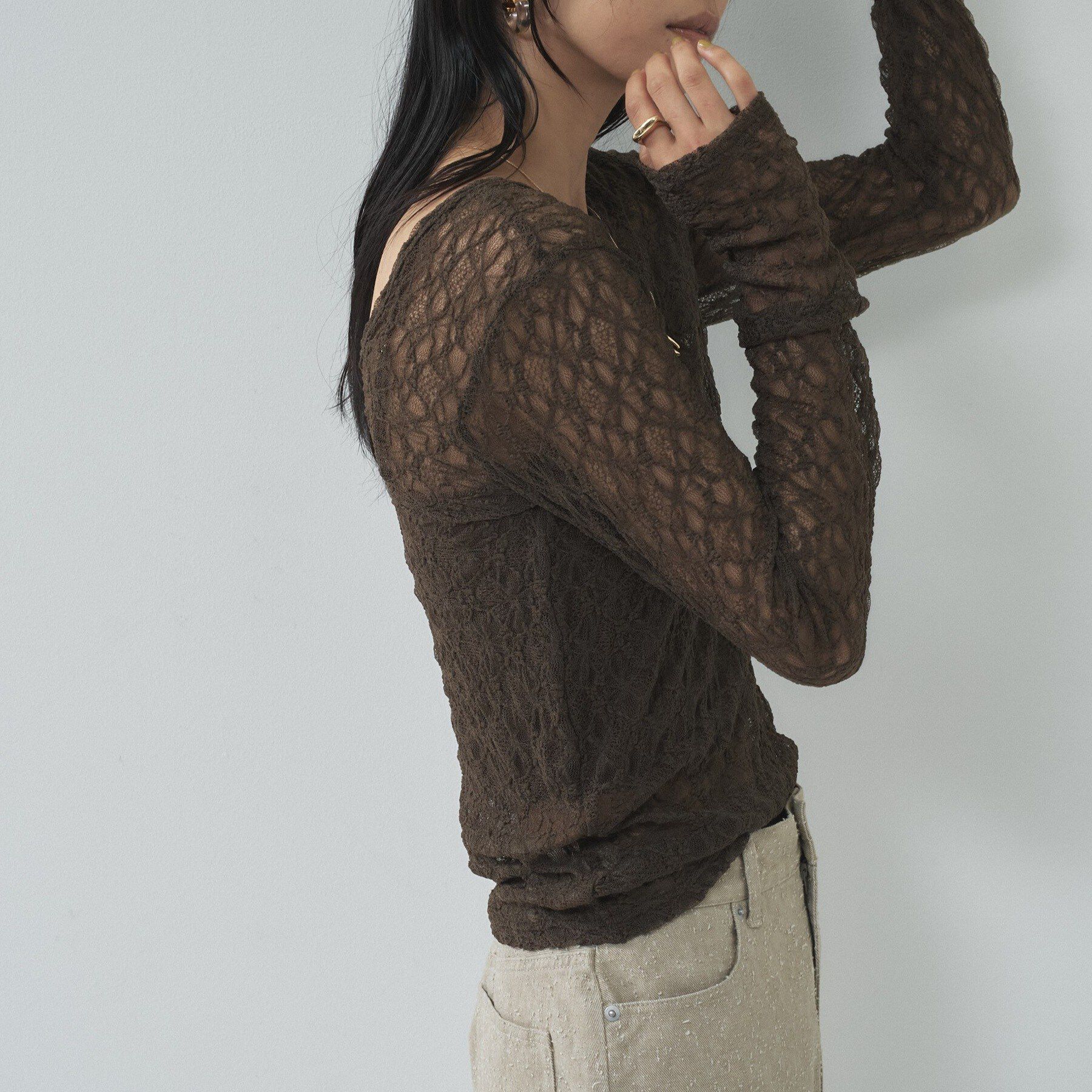 GALLEST「【一部店舗限定】バックオープンレースカットソー」|Tシャツ・カットソー|