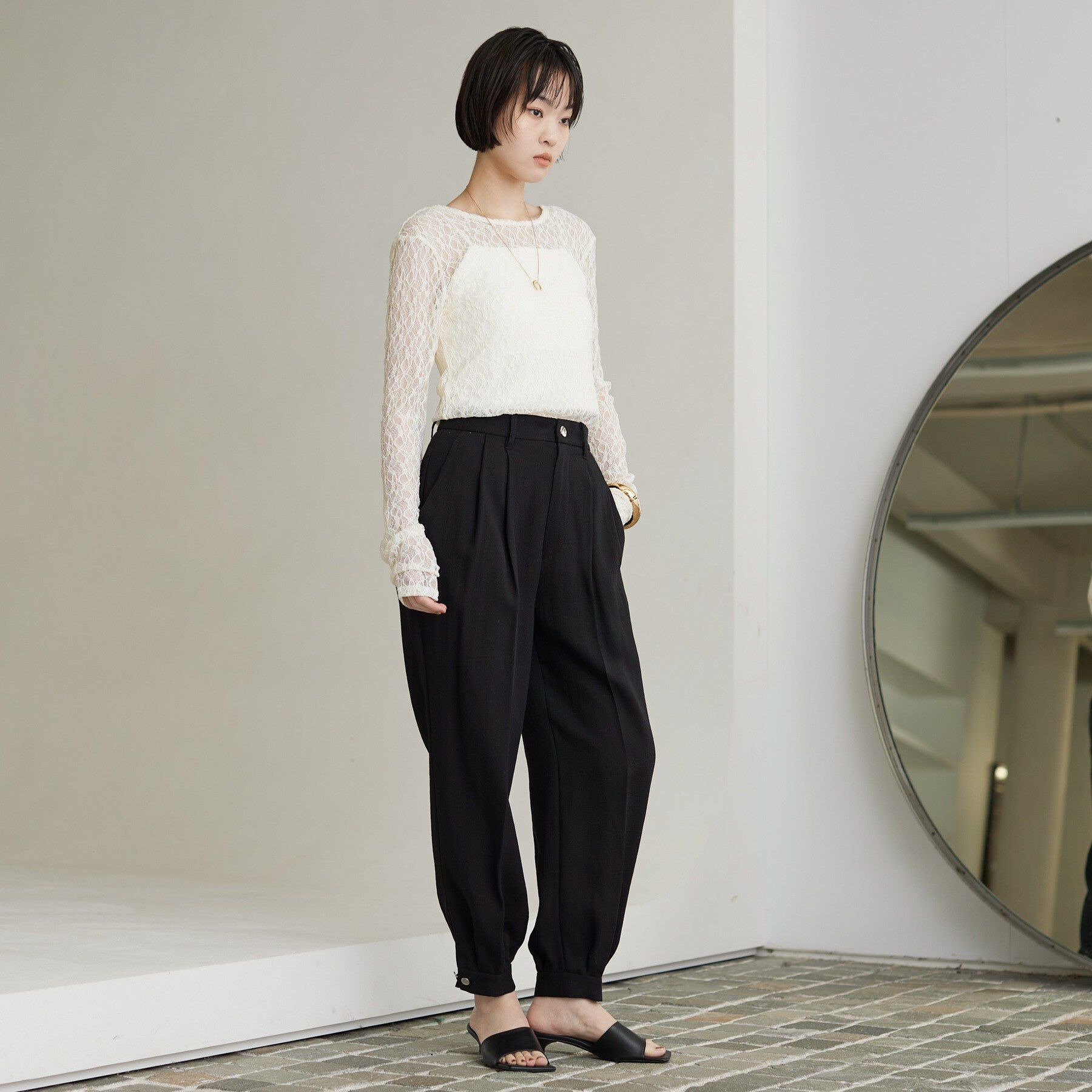 GALLEST「【一部店舗限定】バックオープンレースカットソー」|Tシャツ・カットソー|