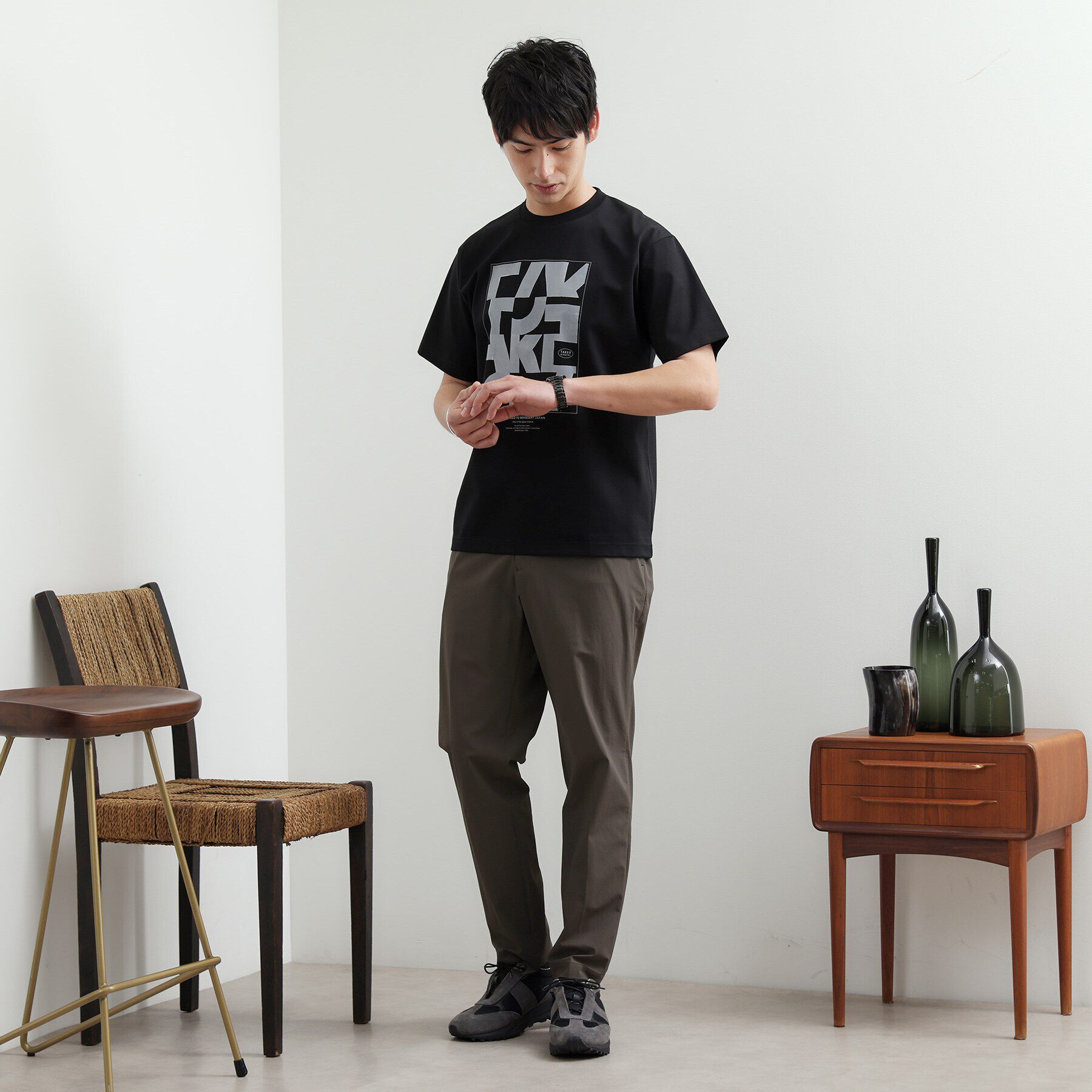 TAKEO KIKUCHI「ハイストレッチ スリム イージーパンツ」|その他|