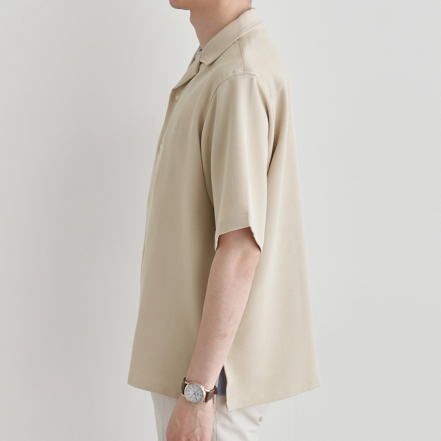 TAKEO KIKUCHI「【LIMITED】ハンドライティングロゴ 1ポイントジャージ半袖シャツ」|シャツ・ブラウス|