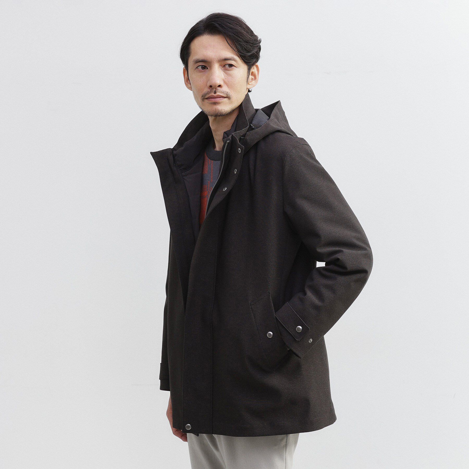 TAKEO KIKUCHI「【3WAY】ドビー ダウンライナー付ブルゾン」|ブルゾン・スタジャン|