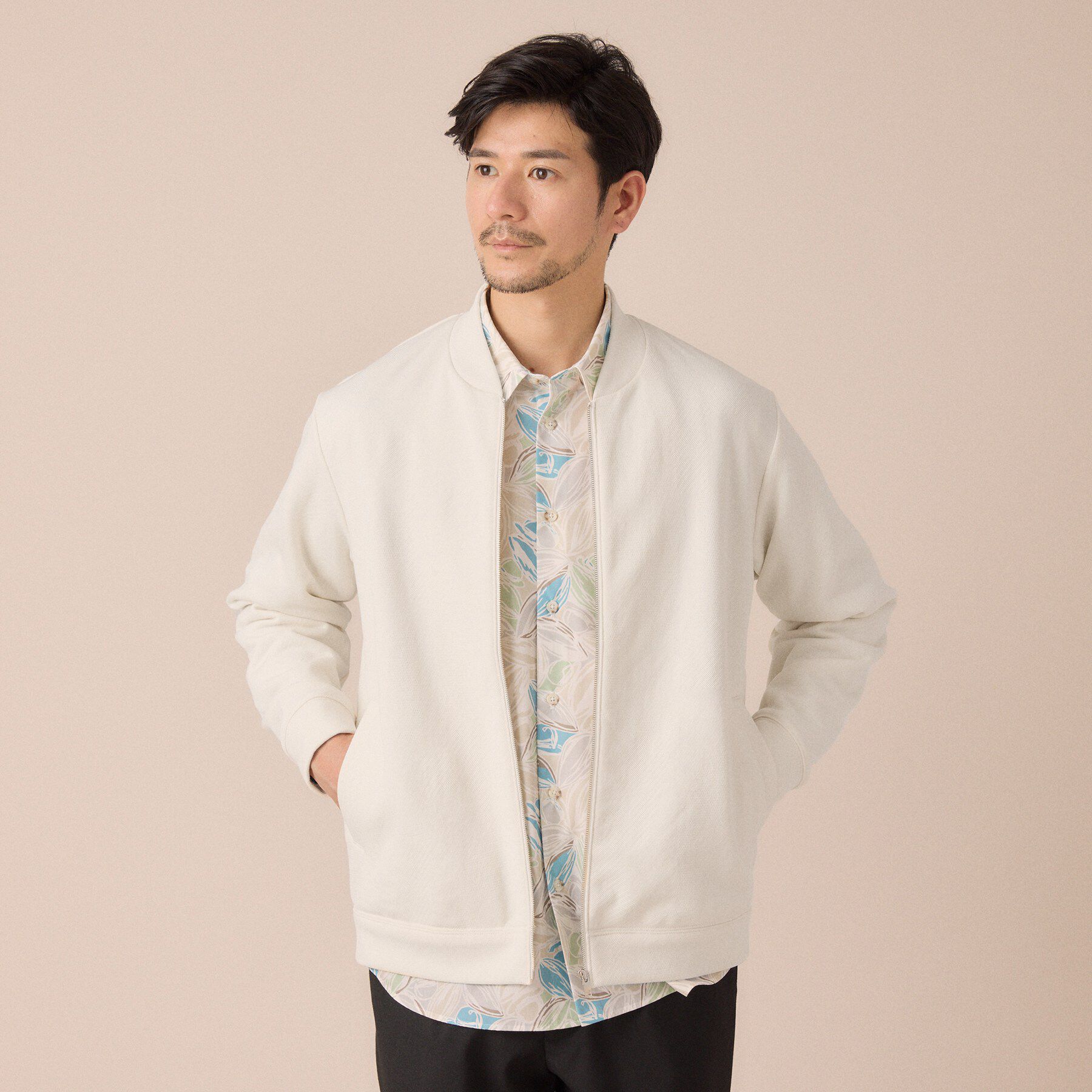 TAKEO KIKUCHI「スライドパズル ジャカード ブルゾン」|ブルゾン・スタジャン|