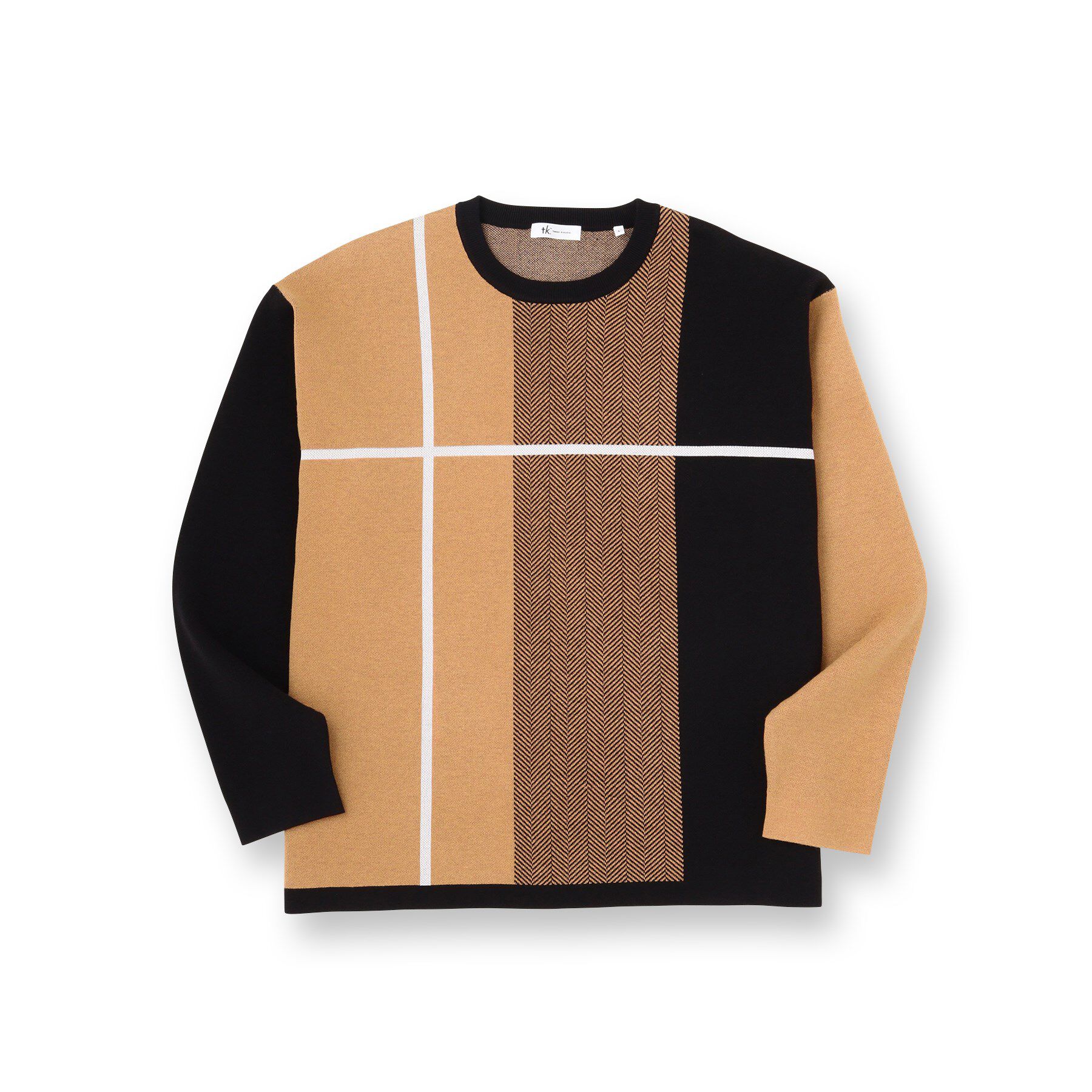 tk.TAKEO KIKUCHI「【洗える】クロスオーバーニット」|ニット・セーター|