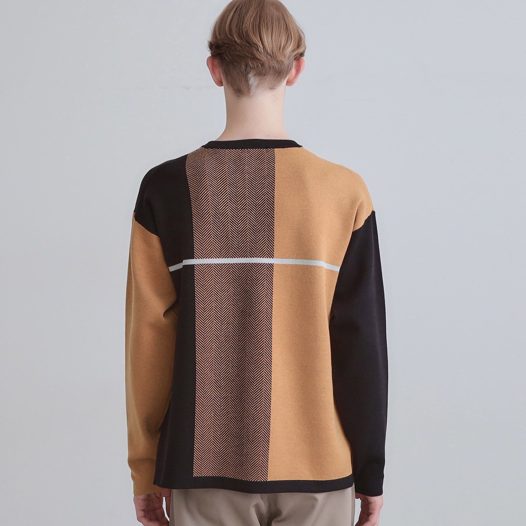 tk.TAKEO KIKUCHI「【洗える】クロスオーバーニット」|ニット・セーター|