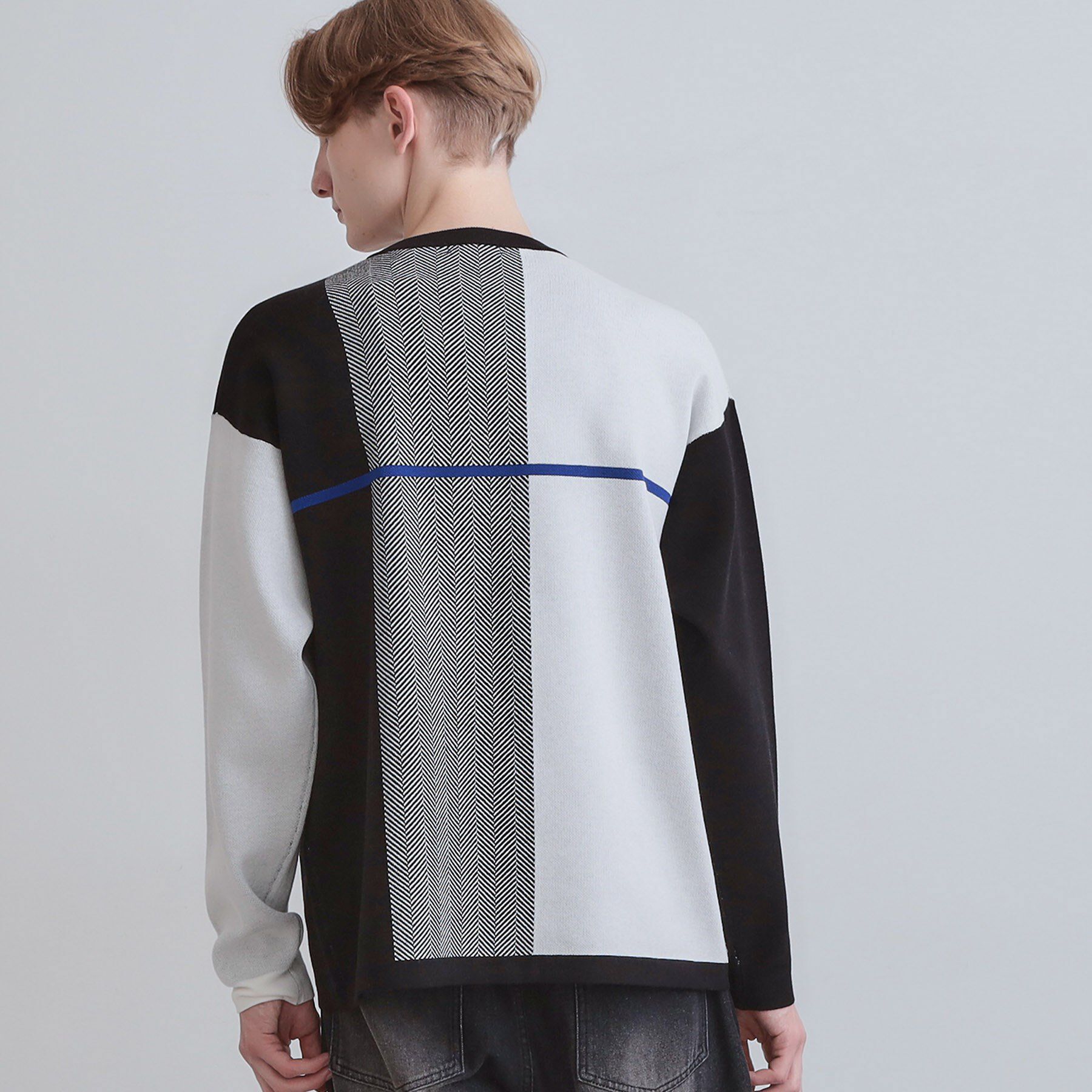 tk.TAKEO KIKUCHI「【洗える】クロスオーバーニット」|ニット・セーター|