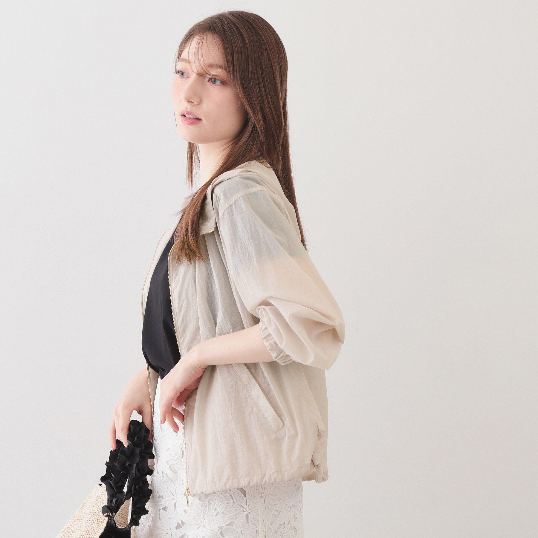 index「シアーフーディーブルゾン【撥水/洗濯機OK/イージーアイロン】」|ブルゾン・スタジャン|