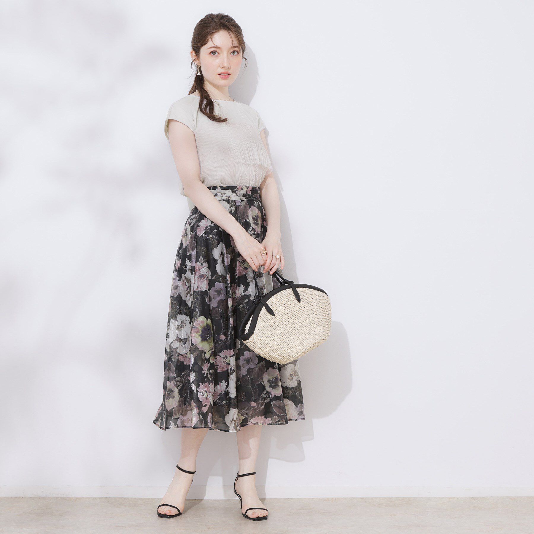 Couture broach「【マシンウォッシャブル・大人可愛い】チュールプリーツチュニック」|Tシャツ・カットソー|